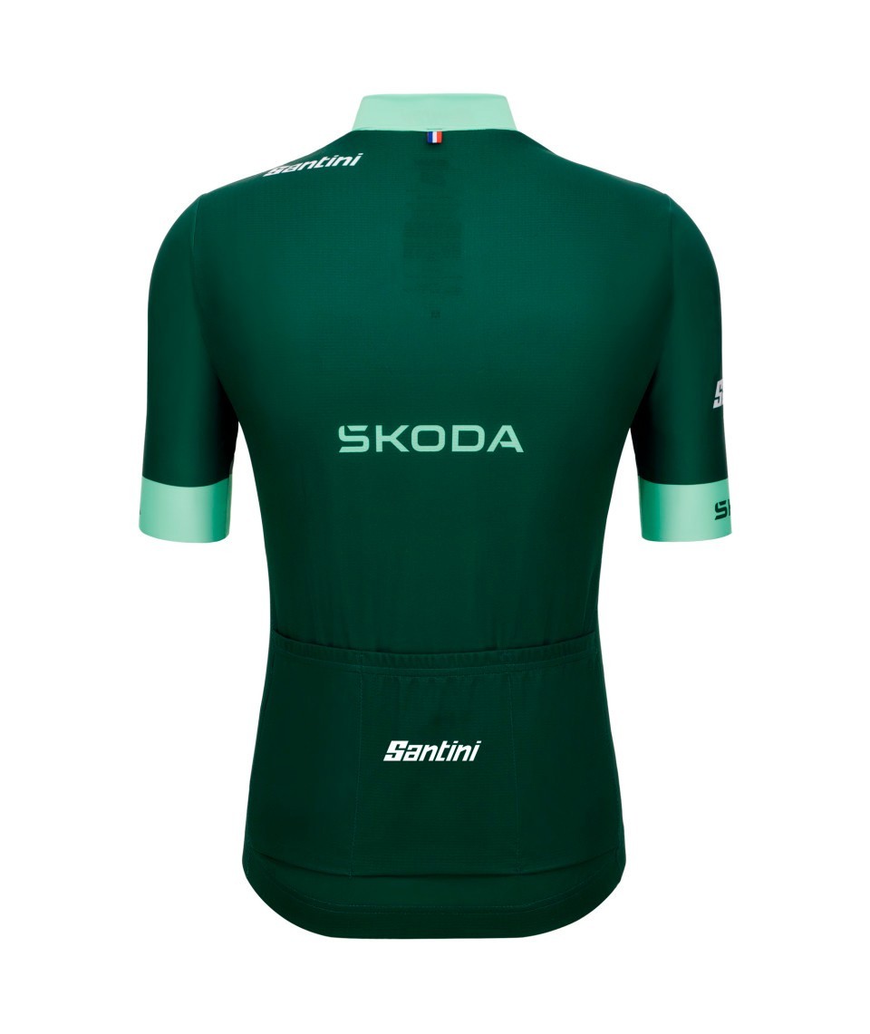 Miniatura 3.0 de Camisa Ciclismo Masculino Leader of the Point Tour de France Verde Santini