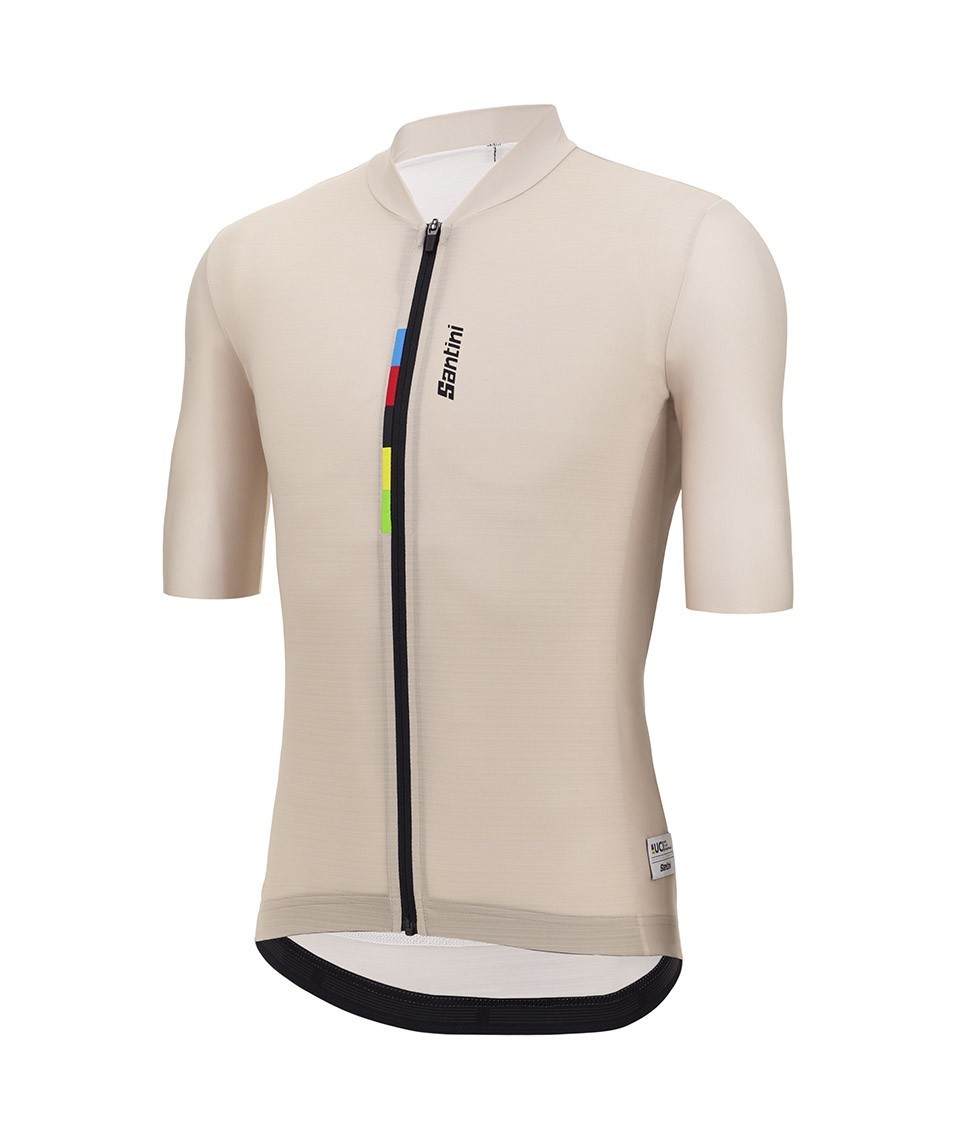 Imagem alternativa do produto Camisa Ciclismo Masculino UCI World Champion Santini Bege