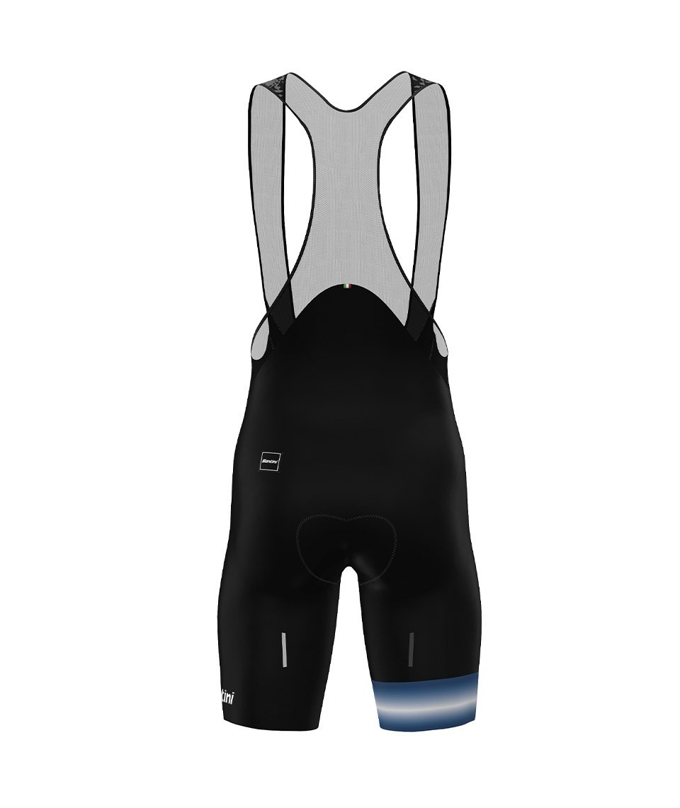 Imagem alternativa do produto Bretelle Ciclismo Masculino Horizon Santini Preto / Azul