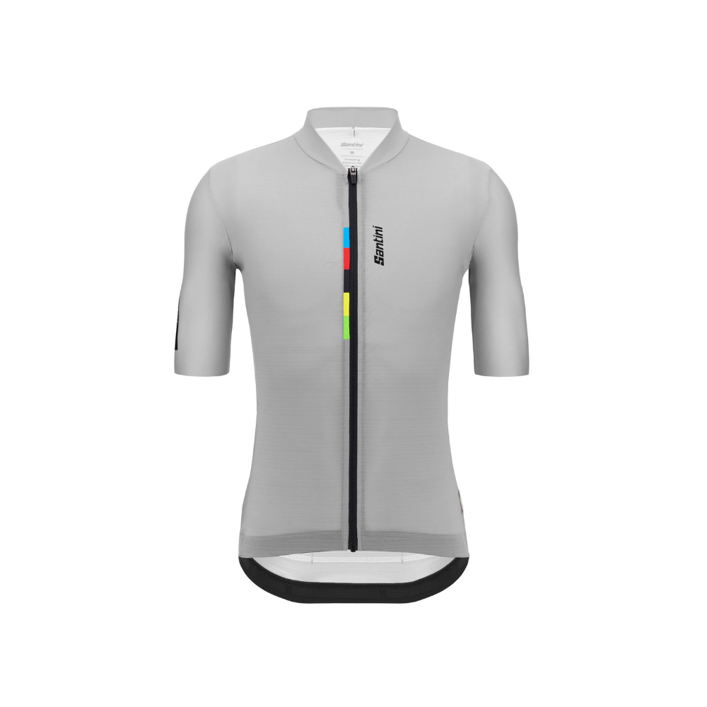Imagem do produto Camisa Ciclismo Masculino UCI World Champion Santini Cinza
