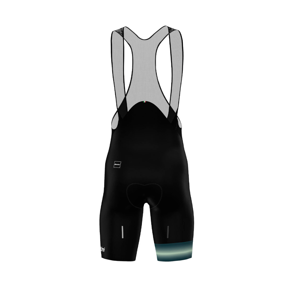Imagem alternativa do produto Bretelle Ciclismo Masculino Horizon Santini Preto / Verde