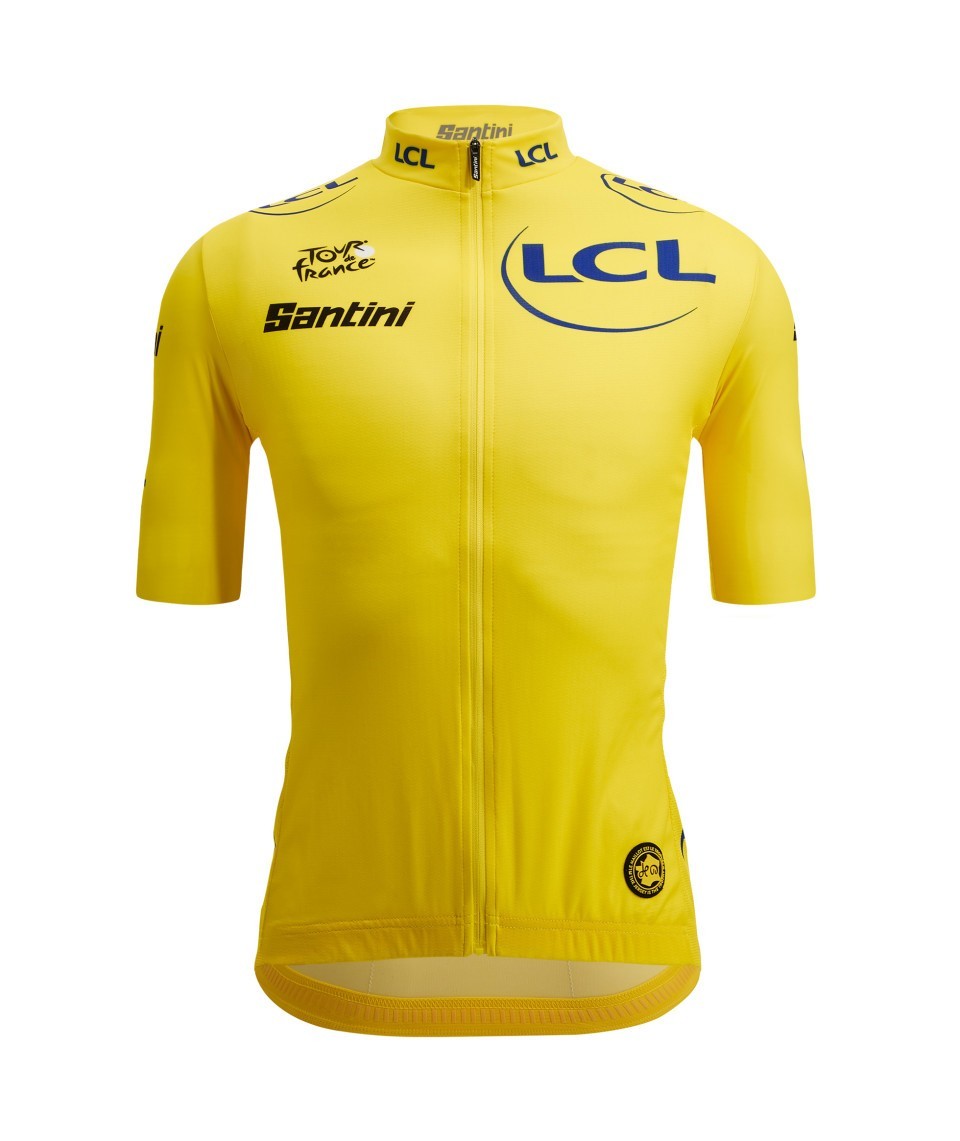Miniatura 1.0 de Camisa Ciclismo Masculino Fan Line Tour de France Leader Oficial Amarelo Santini