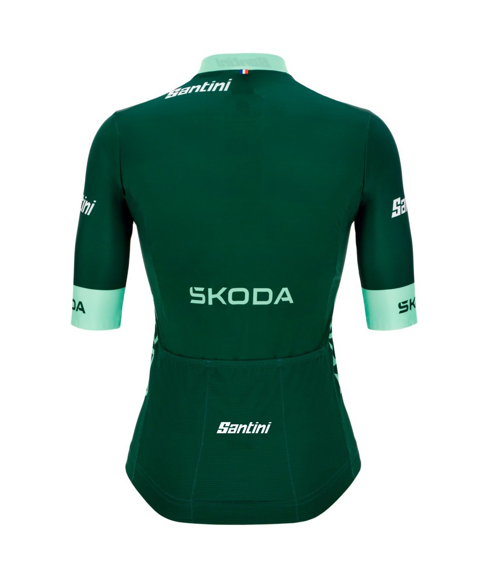 Miniatura 2.0 de Camisa Ciclismo Feminino Point Leader Tour de France Verde Santini