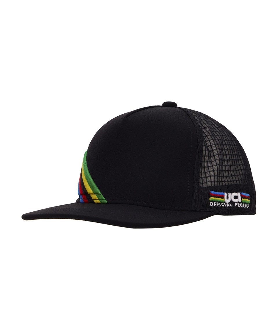 Imagem alternativa do produto Bon&eacute; UCI Trucker Hat Preto Santini
