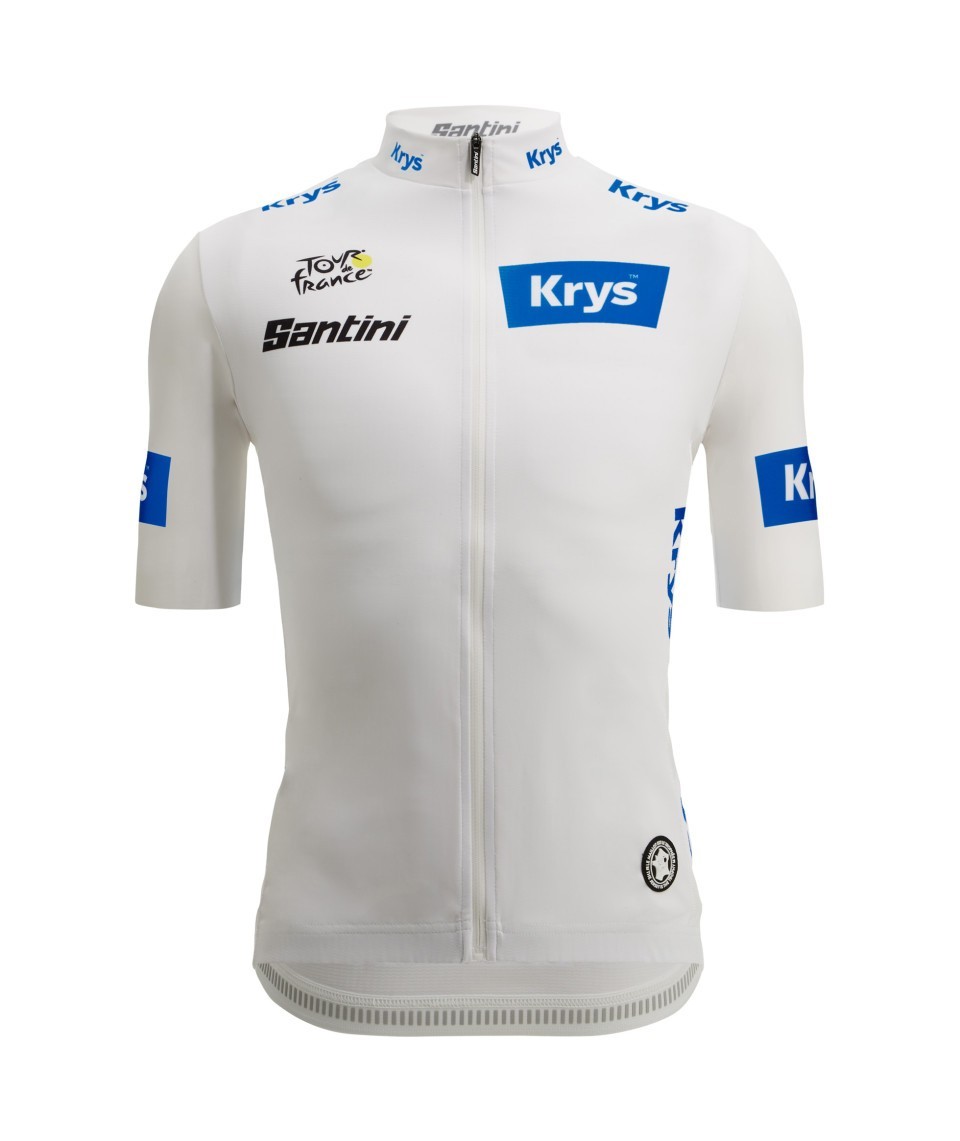 Miniatura 1.0 de Camisa Ciclismo Masculino Best Young Rider Tour de France Branco Santini