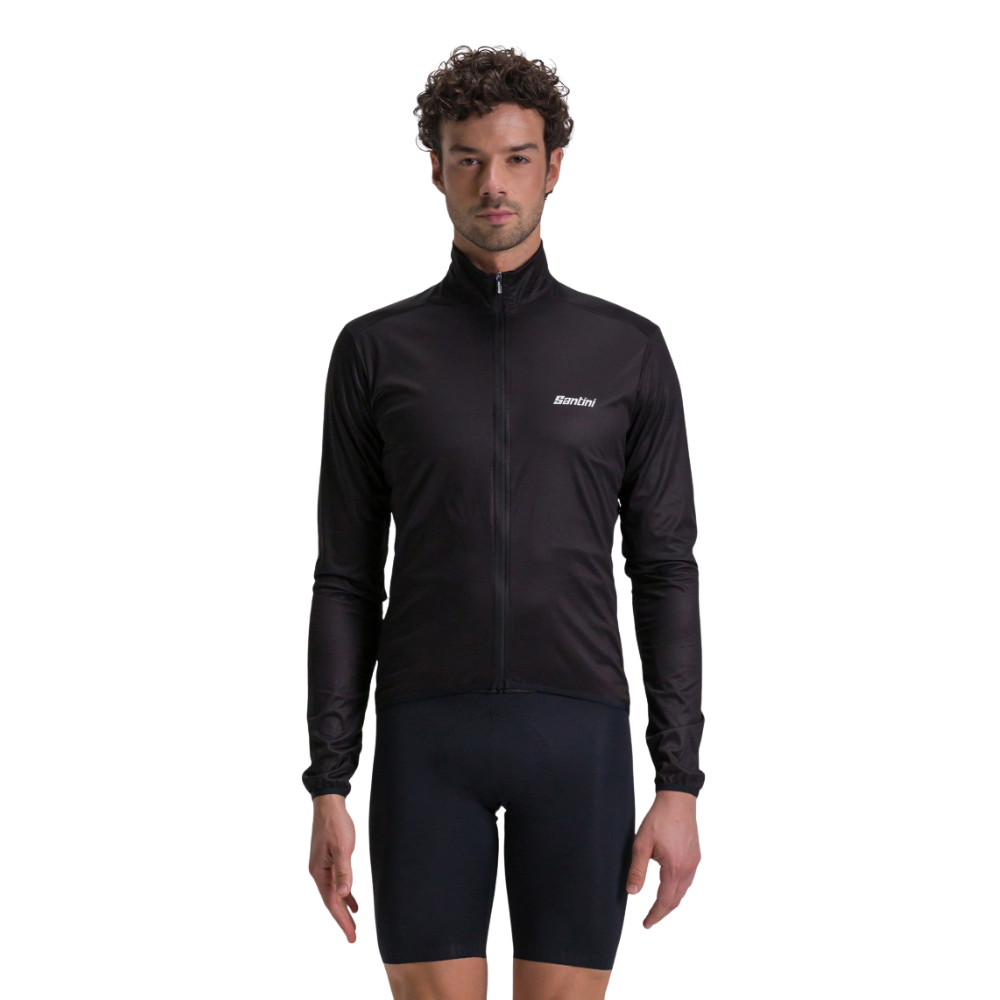 Imagem alternativa do produto Jaqueta Corta Vento Ciclismo Masculino Latam Nebula Santini Preto
