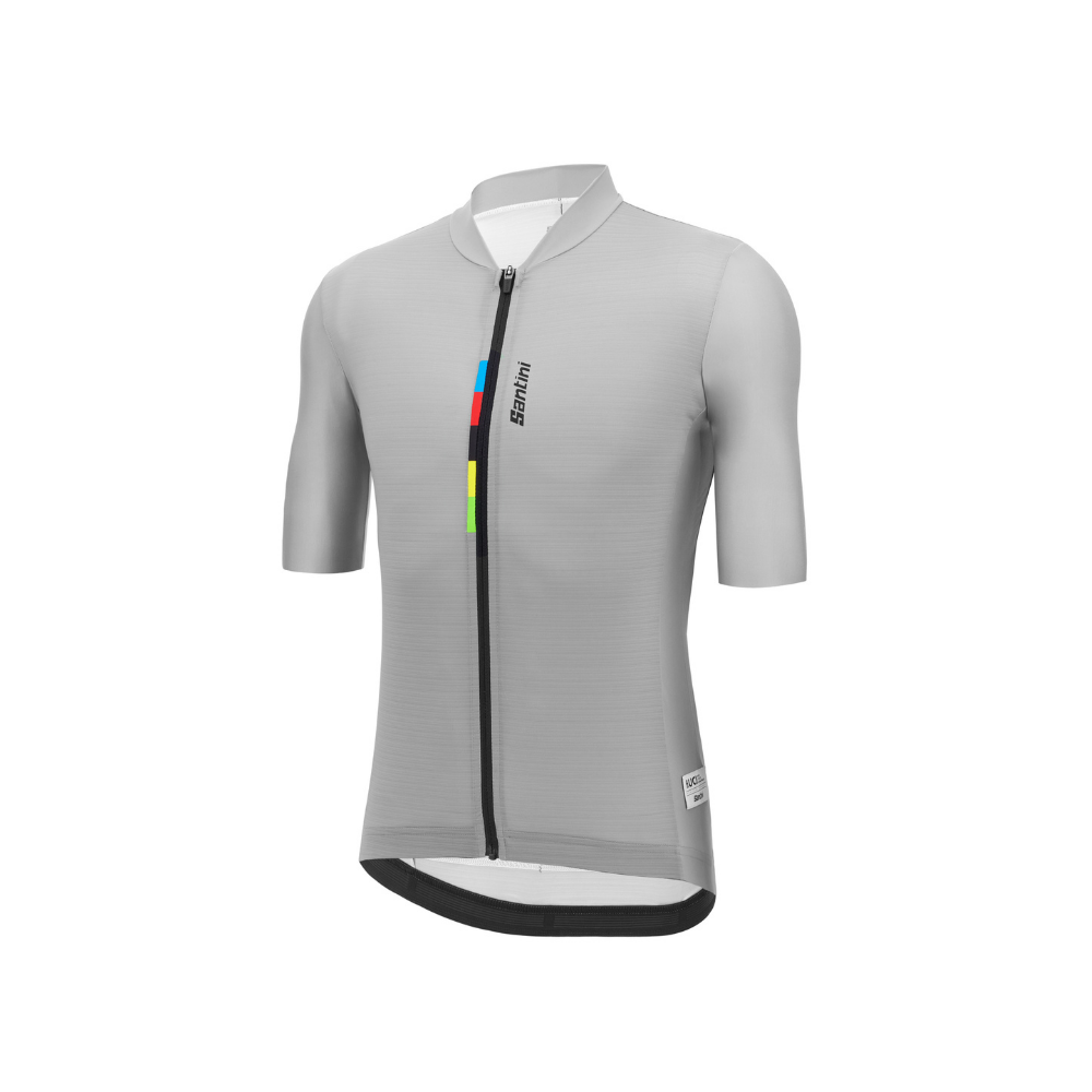 Imagem alternativa do produto Camisa Ciclismo Masculino UCI World Champion Santini Cinza