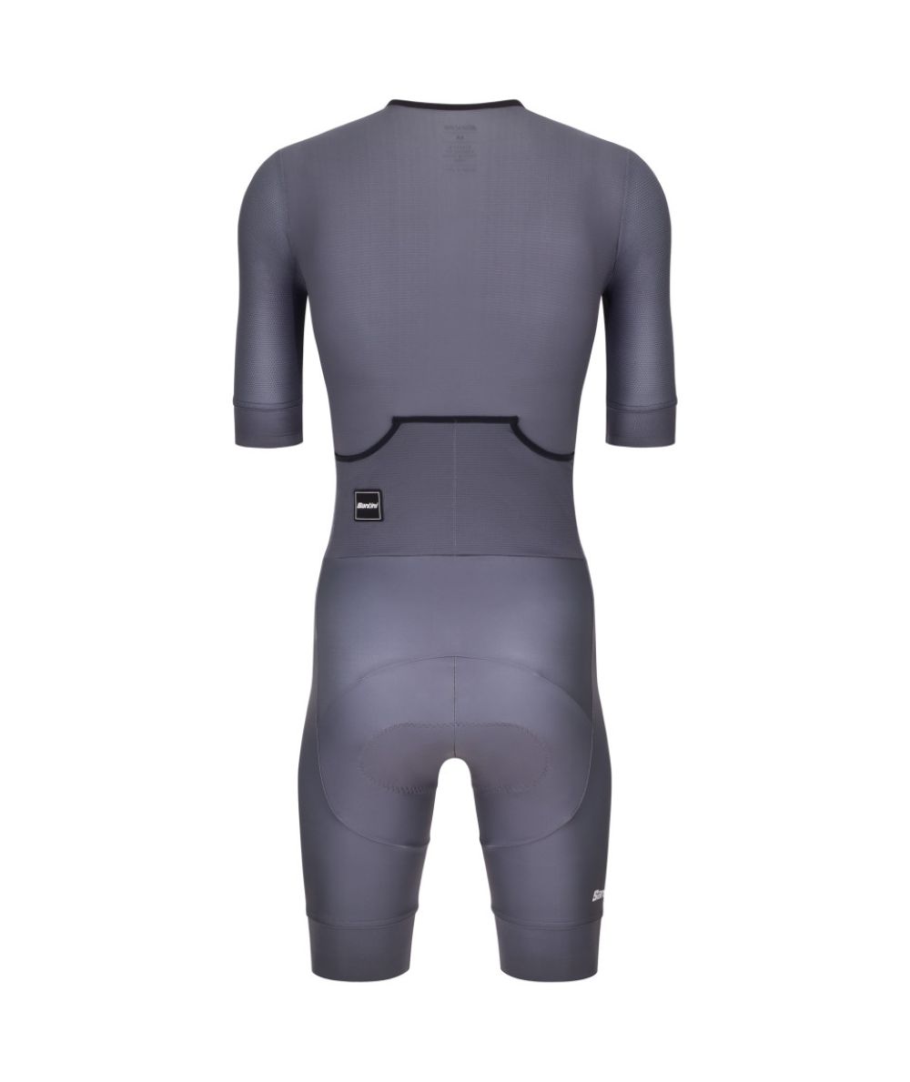 Macaquinho Triathlon Masculino Leaf Santini Cinza