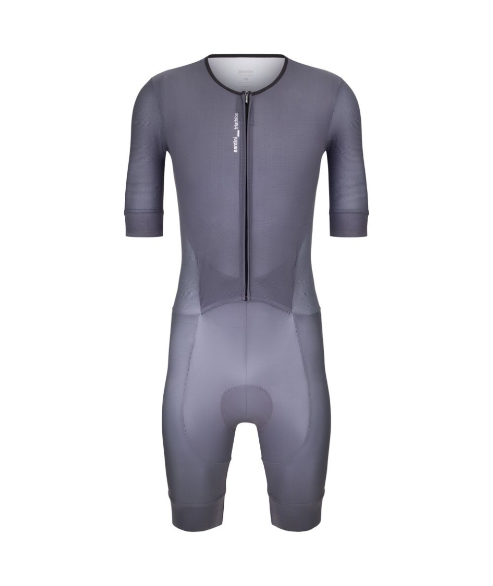 Macaquinho Triathlon Masculino Leaf Santini Cinza