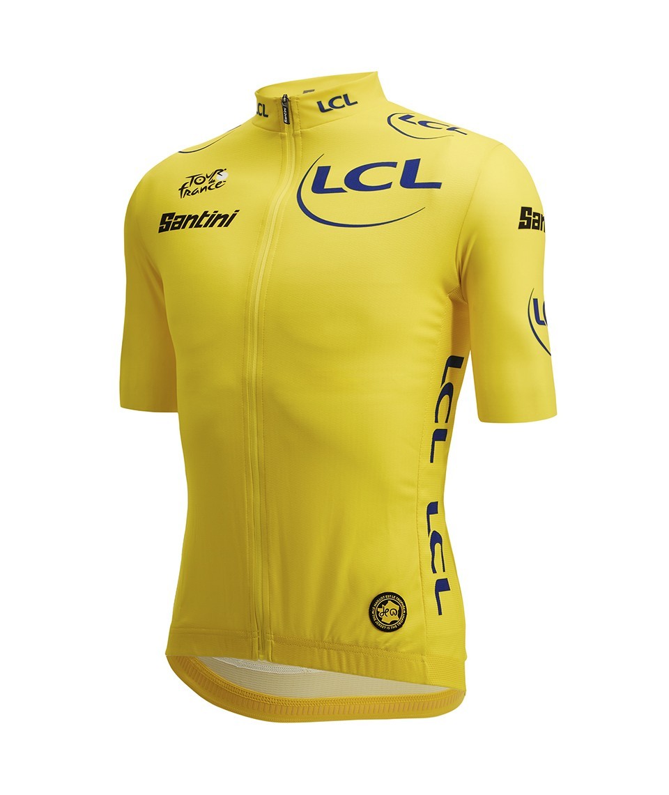 Miniatura 2.0 de Camisa Ciclismo Masculino Fan Line Tour de France Leader Oficial Amarelo Santini